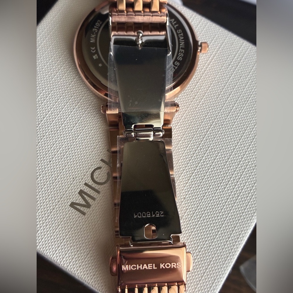 MICHAEL KORS Watch,Michael Kors Women's Watch in Rose Gold with Crystal Accents - Picture 5 of 12